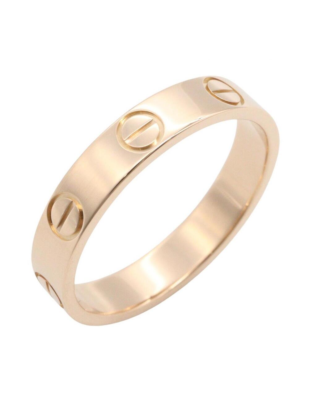 Cartier Mini Love Ring 18Kpg Pink Rose #334705C13B